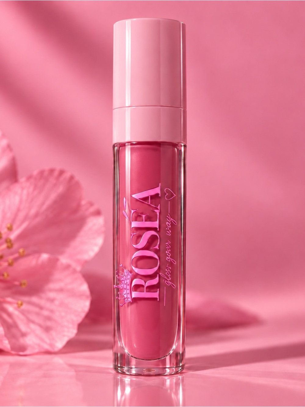 Creamy Pink Lip Gloss — Soft Hydrating Shine